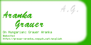 aranka grauer business card